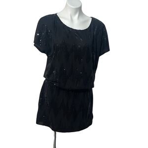 Express women’s black sequined dress